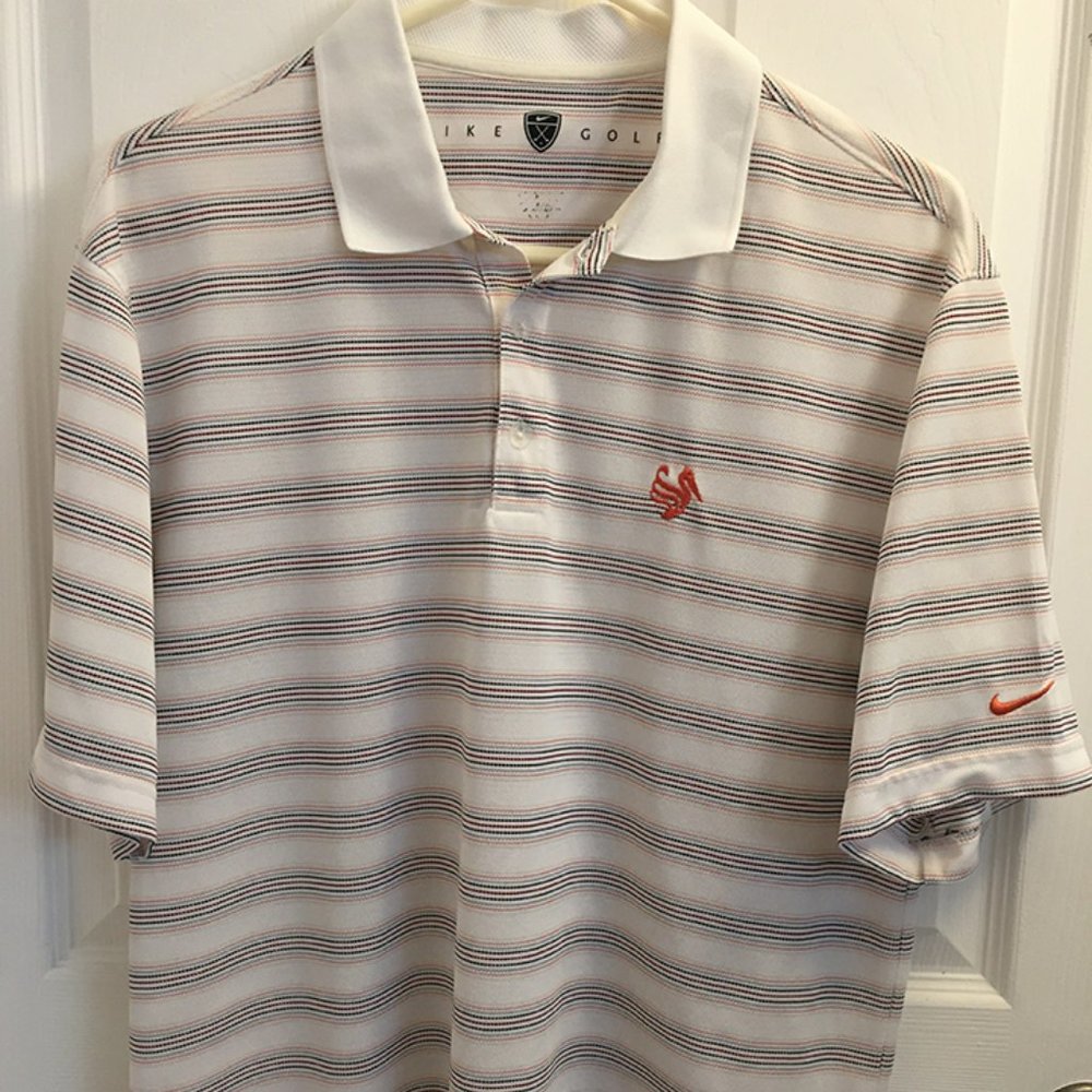 Nike golf striped short sleeve shirt
